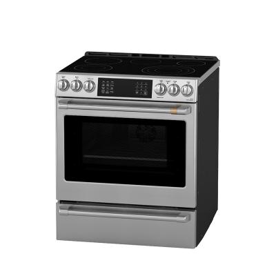 Cafe Slide-In Front Control Electric Range with Dynamic Bake - CRS70XAWCS1