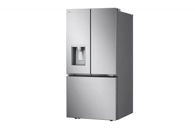 33" LG 25 Cu. Ft. French 3-Door Standard Depth Refrigerator - LF25S6330S