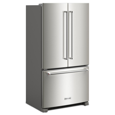 36" KitchenAid 20 Cu. Ft. French Door Bottom Mount Counter Depth Refrigerator - KRFC136RPS