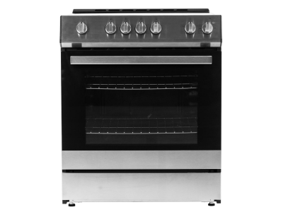 30" Danby 5.0 Cu. Ft. Slide-In Smooth Top Electric Range with Knob Controls in Stainless Steel - DRRM300BSSC