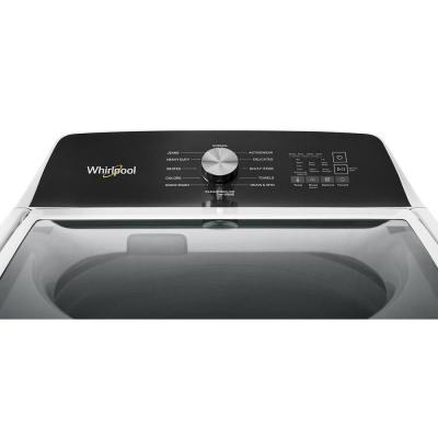 28" Whirlpool 5.2 Cu. Ft. Top Load Agitator Washer with Built-In Faucet - WTW5025SW